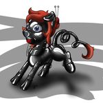  bdsm bondage bound collar dombrus equine fan_character female feral friendship_is_magic gag horse mammal my_little_pony pegasus pony rubber solo sureibu wings 