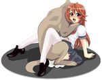  bestiality blush canine clothed clothing dog duo female feral hair human interspecies lying male mammal missionary_position on_back open_mouth red_hair sailor_costume schoolgirl sex smile straight woo_rin 