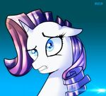  2014 equine female feral friendship_is_magic horn looking_at_viewer mammal my_little_pony rarity_(mlp) skyline19 solo unicorn 