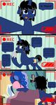  2014 absurd_res comic cute english_text equine evilfrenzy fan_character female feral friendship_is_magic group hi_res horn horse male mammal my_little_pony princess_luna_(mlp) smile text unicorn winged_unicorn wings young 