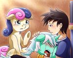  2014 blush bonbon_(mlp) crying earth_pony equine female feral friendship_is_magic group horn horse human lyra_heartstrings_(mlp) male mammal my_little_pony pony tears unicorn vavacung 