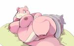  big_breasts breasts female lying nintendo nude obese on_side overweight pok&eacute;mon pussy shamelesss slowbro solo thick_thighs video_games 