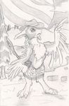  2014 ambiguous_gender anthro avali feathers hat jacel solo starbound topless video_games 