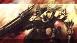  armored_core fire from_software gun mecha mozuo paint simple_background weapon 