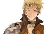 bad_id bad_pixiv_id blonde_hair blue_eyes choker gloves green_choker guy_cecil male_focus nod smile solo tales_of_(series) tales_of_the_abyss 