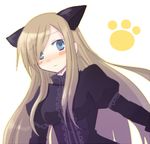  alternate_costume animal_ears bad_id bad_pixiv_id blue_eyes blush brown_hair cat_ears long_hair lowres paw_print solo tales_of_(series) tales_of_the_abyss tear_grants yoshi_(koloio) 