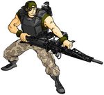  alien_(movie) armor colonial_marines m56_smartgun male_focus max_kim military military_uniform solo space_marines uniform 
