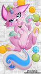  blue_eyes blush breasts cat equine feline female feral fur horn hybrid lego looking_at_viewer mammal nipples pink_fur pussy solo the_lego_movie tongue tongue_out unicorn unikitty wastedtimeee 