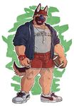  blue_nose canine coach dog german_shepherd green_eyes gym_shorts hat hoodie kumu male mammal omfgitsmiller shoes solo sports watch whistle 