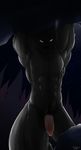  abs anthro biceps canine flaccid humanoid_penis looking_at_viewer male mammal muscles night nude outside penis slypon solo standing were werewolf wolf 