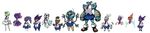  2014 anthro banette bittenhard bow clothed clothing cofagrigus drifloon dusclops female froslass gardevoir gengar golurk green_hair group hair hi_res humanoid mismagius necktie nintendo plain_background pok&eacute;mon pumpkaboo red_eyes rotom sableye skirt standing video_games white_background 