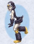  anthro avian bird costume cute female mammal mustelid penguin sabretoothed_ermine solo weasel 