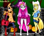  2014 adventure_time anibaruthecat anthro anthrofied apple_bloom_(mlp) black_hair blonde_hair breasts clothing costume earth_pony equine female finn_the_human flashing friendship_is_magic fur green_eyes group hair halloween holidays horn horse looking_at_viewer mammal marceline my_little_pony navel nipples one_eye_closed orange_fur outside pegasus pink_hair pony princess_bubblegum purple_eyes pussy scootaloo_(mlp) smile standing sweetie_belle_(mlp) unicorn white_fur wings young 