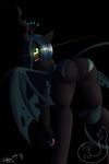  anthro bent_over demon equine female friendship_is_magic glowing glowing_eyes halloween holidays horse mammal my_little_pony pony queen_chrysalis_(mlp) silverfox057 solo succubus 