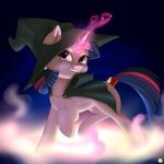  2014 cape captainpudgemuffin cute equine female feral friendship_is_magic hat horn looking_at_viewer mammal my_little_pony smile solo twilight_sparkle_(mlp) winged_unicorn wings 