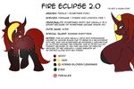  2014 anthro big_breasts breasts english_text equine fan_character female feral fire_eclipse freckles hair horn huge_breasts legwear looking_at_viewer mammal model_sheet my_little_pony open_mouth plain_background suirano text thigh_highs unicorn white_background 