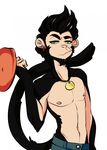  anthro bran male mammal mitarashi monkey primate solo spider_monkey topless 