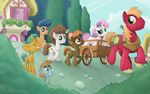  big_macintosh_(mlp) blade_runner_(mlp) blush button_mash_(mlp) cart earth_pony equine female feral first_base_(mlp) flehmen friendship_is_magic group hat horn horse male mammal my_little_pony pony ponyville smelling smudge_proof snails_(mlp) snips_(mlp) sweetie_belle_(mlp) unicorn 