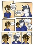  anthro blue_eyes canine cat clothing comic dog duo feline green_eyes hair husky male mammal rain-yatsu rainier seattle_fur tim 