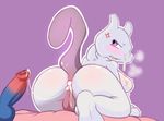  2014 after_sex anger_vein anthro balls blush breasts butt celescario cum cum_in_ass cum_inside cum_on_breasts cum_on_face cum_string disembodied_penis duo female legendary_pok&eacute;mon looking_back male mewtwo nintendo nude open_mouth penis pok&eacute;mon purple_eyes pussy raised_tail solo_focus video_games 