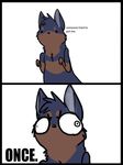  ambiguous_gender canine comic cute derp dog feral humor lol_comments mammal plain_background solo text unknown_artist white_background 