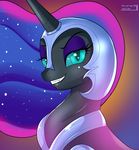  2013 blue_eyes equine female feral friendship_is_magic horn looking_at_viewer mammal moon my_little_pony necklace nightmare_moon_(mlp) shiny skyline19 smile solo sparkles winged_unicorn wings 