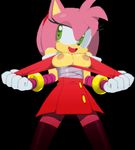  &lt;3 amy_rose animated anthro breasts female green_eyes hedgehog is_(artist) mammal nipples sega sonic_(series) sonic_boom sonic_the_hedgehog video_games 