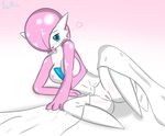  anthro breasts female fir3born gardevoir hair humanoid lying nintendo pink_hair pok&eacute;mon pussy solo video_games 