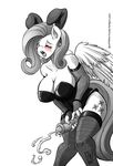  2014 animal_ears animal_genitalia anthro anthrofied big_breasts blush breasts clothing cum cumshot cutie_mark dickgirl digital_media_(artwork) equine eyes_closed fake_ears fishnet_armwear fishnet_handwear fishnet_legwear fluttershy_(mlp) friendship_is_magic greyscale horsecock huge_breasts intersex mammal masturbation monochrome my_little_pony open_mouth orgasm pegasus penis plain_background rabbit_ears solo thigh_socks white_background wings zwitterkitsune 