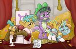  animal_genitalia crossdressing cub cum friendship_is_magic gay gold group horsecock male my_little_pony penis smudge_proof snails_(mlp) snips_(mlp) spike_(mlp) visor young 