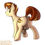  2014 alpha_channel animal_genitalia anus backsack balls blush butt earth_pony equine erection fan_character feral horse horsecock male mammal my_little_pony notsafeforhoofs penis perineum plain_background pony solo transparent_background 