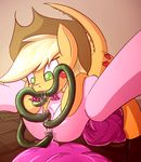  all_three_filled anal anal_penetration anus applejack_(mlp) butt cutie_mark digital_media_(artwork) double_vaginal dripping duo equine face_tentacles female feral friendship_is_magic hair hat hooves horse kanashiipanda lesbian lying mammal my_little_pony on_back on_top open_maw oral penetration pinkie_pie_(mlp) pony pussy sex tatzljack tatzlwurm tentacles triple_penetration vaginal vaginal_penetration 