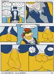  &lt;3 anal anal_penetration anthro anus balls bandai blush bowser_koopa_junior_(roommates) comic cowgirl_position digimon dreamous_(writer) duo english_text flamedramon gay giancarlo_rosato hi_res horn koopa male mario_bros muscles nintendo nude on_top penetration penis piercing roommates_(comic) scalie sex simple_background spelunker_sal straddling text video_games 