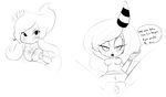  anthro black_and_white blush breasts dialogue female ghost_girl group half-closed_eyes hearlesssoul looking_at_viewer male monochrome nipples open_mouth penis pussy sega sonic_(series) straight titfuck zeena 
