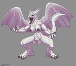  abs anthro balls barbels big_balls claws dickgirl dieselbrain fluffy intersex long_tongue muscles muscular_intersex nhala_levee nipples paws piercing red_eyes roaring sheath solo tongue whiskers wings 