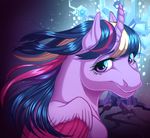  2014 equine female feral friendship_is_magic horn kittehkatbar looking_at_viewer mammal my_little_pony smile solo twilight_sparkle_(mlp) winged_unicorn wings 