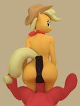  2014 3d abs animal_genitalia anthro applejack_(mlp) big_butt big_macintosh_(mlp) big_penis brother_and_sister butt cowgirl donan duo effeminate-ephemeral equine erection female friendship_is_magic horse horsecock hot_dogging huge_butt incest male mammal muscles my_little_pony penis pony sex sibling smile straight 