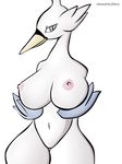  anthro avian big_breasts bird breasts female j5furry nintendo pok&eacute;mon solo swanna video_games 