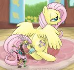  2014 anus cottage dildo discord_(mlp) draconequus drooling equine female feral fluttershy_(mlp) friendship_is_magic inanimate lamp mammal masturbation my_little_pony open_mouth pegasus penetration pussy saliva sex_toy smudge_proof solo vaginal vaginal_penetration wings 
