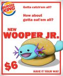  ambiguous_gender burger burger_king english_text food looking_at_viewer nintendo pok&eacute;mon solo text video_games wooper 