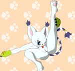  anthro anus auto_cunnilingus bandai bigger_version_at_the_source breasts digimon feline female gatomon killy00 mammal nipples pawpads paws pussy self_lick solo spread_legs spreading 