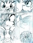  comic digitaldomain123 equine fan_character female feral fluffle_puff friendship_is_magic horse mammal my_little_pony pony queen_chrysalis_(mlp) traditional_media_(artwork) 