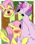  2014 animal_genitalia anthro balls blush cold-blooded-twilight cutie_mark dickgirl dickgirl_on_female duo equine eyes_closed fellatio female fluttershy_(mlp) friendship_is_magic fur hair horn horsecock intersex intersex_on_female long_hair mammal my_little_pony open_mouth oral pegasus penis pink_hair purple_fur sex smile tongue twilight_sparkle_(mlp) winged_unicorn wings yellow_fur 