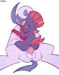  2014 absol antelon anus balls duo female feral interspecies male mammal mastery_position nintendo on_lap penetration penis plain_background pok&eacute;mon pussy_juice red_eyes sex sitting sitting_on_lap straight tight_fit vaginal vaginal_penetration video_games weavile white_background 
