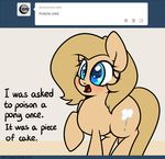  2014 backy cute earth_pony english_text equine fan_character female horse looking_at_viewer mammal my_little_pony pony slavedemorto solo text 