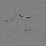  breasts english_text female humanoid inverted_nipples legendary_pok&eacute;mon meloetta monochrome navel nintendo nipples pok&eacute;mon pussy small_breasts solo text theboogie video_games vore 