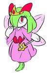  ambiguous_gender blush humanoid kirlia nintendo pok&eacute;mon red_eyes tiara video_games wand wings 