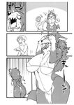  anthro back big_breasts big_nipples blush breasts butt camel_toe canine cleavage clothed clothing comic crying distraught embarrased erect_nipples female human kazuhiro larger_female laugh laughing_at male mammal navel nipple_bulge nipples side_boob size_difference smaller_male swimsuit tears teasing tight_clothing under_boob upset wide_hips 
