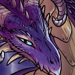  abstract_background ambiguous_gender claws dragon faellin_(artist) fantasy horn icon lightning rosgorn_(character) scales scalie spikes 