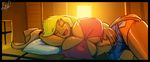  applejack_(mlp) big_breasts bigdad breasts chaps clothing cowboy_hat cutoffs denim_shorts female friendship_is_magic hat huge_breasts human humanized mammal my_little_pony open_mouth shorts sleeping wide_hips 